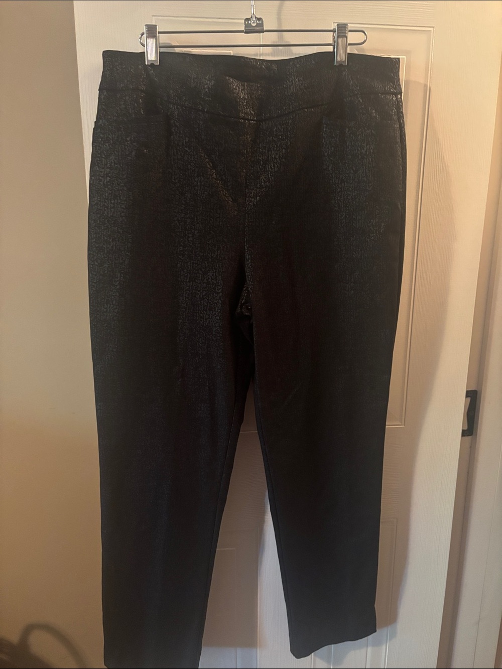 Chico's Black Sparkle Ponte Pants